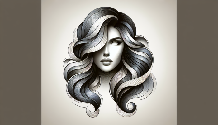 Woman with long, layered hair in soft, bouncy waves, framing face and highlighting cheekbones.