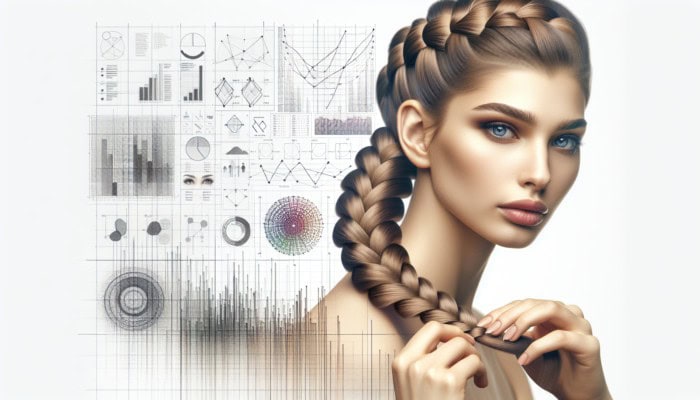 Young woman expertly weaving a French braid, adding hair sections, resulting in a stunning, secure braid.