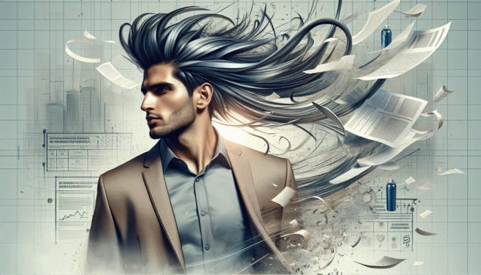 Best Products for Windy Weather Hair: Person with stylish, wind-resistant hairstyle in breezy urban setting, demonstrating strong hold hairspray effectiveness.