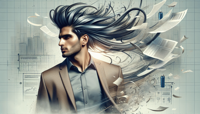 Person with stylish, wind-resistant hairstyle in breezy urban setting, demonstrating strong hold hairspray effectiveness.