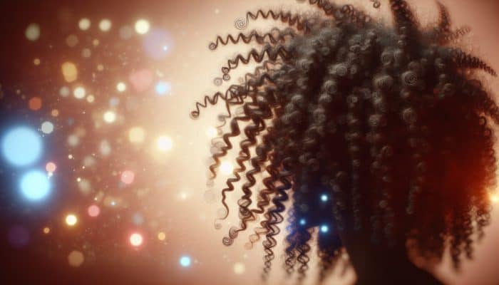How to Treat Coily Hair for Softness: A close-up portrait of a person with stunning coily hair, showcasing tight curls and slight dryness.