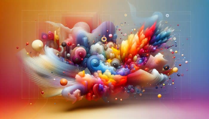 Breaking Up Colour With Simple Blends: A vibrant painting with seamless color transitions and soft edges, demonstrating color blending.