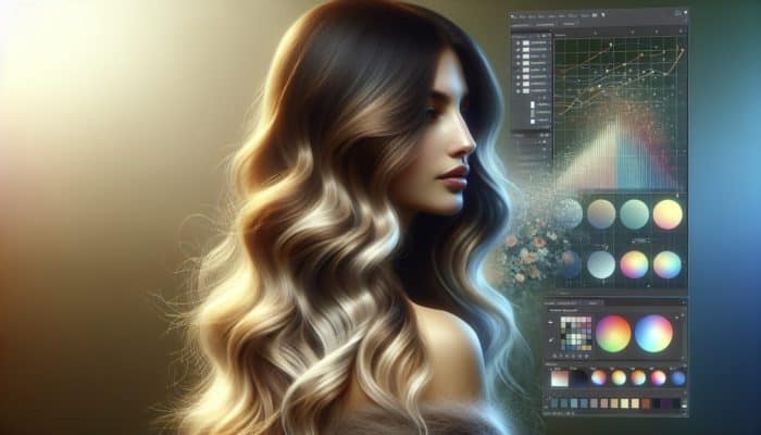 Fusing Ombre Styles For Faded Ends: Woman with ombre hair from dark roots to light tips in loose waves, sunlit for a sun-kissed effect.
